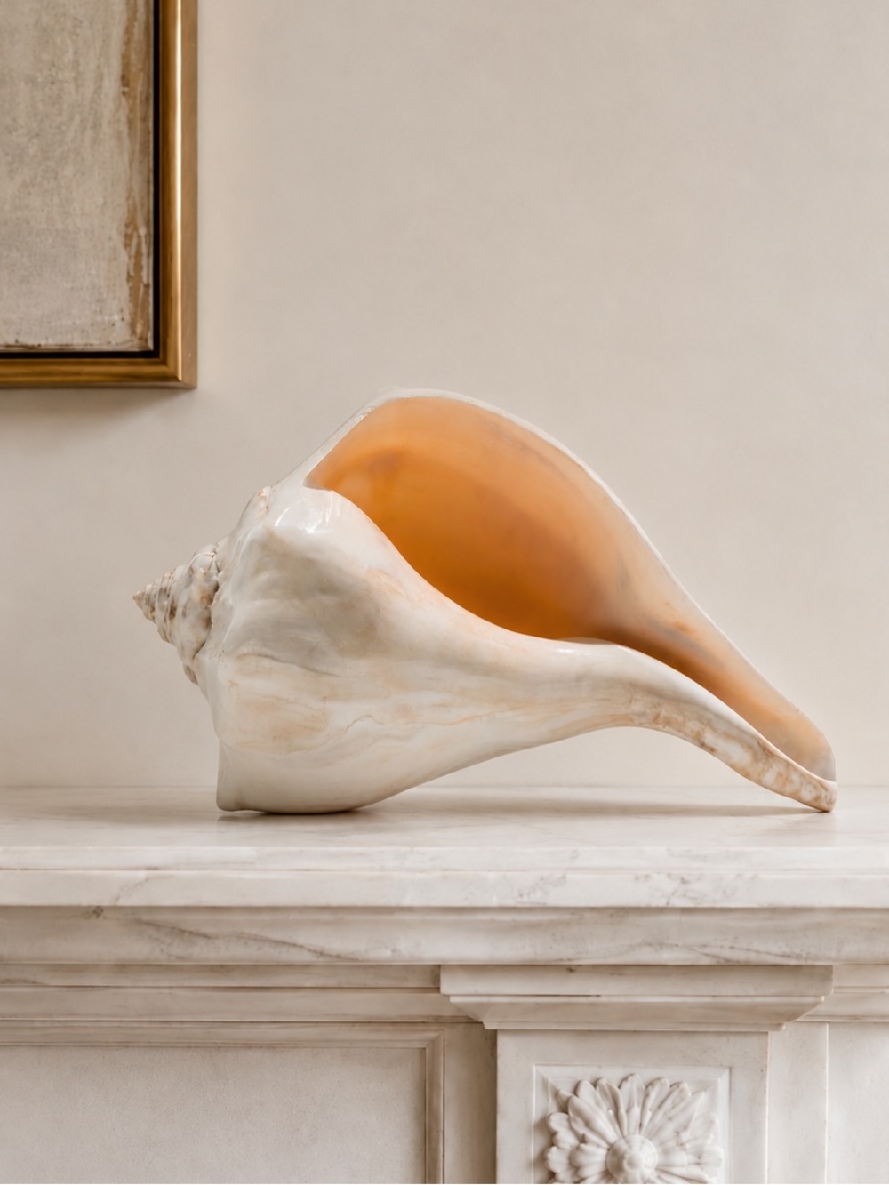 NWT • Large Conch Shell Decor
